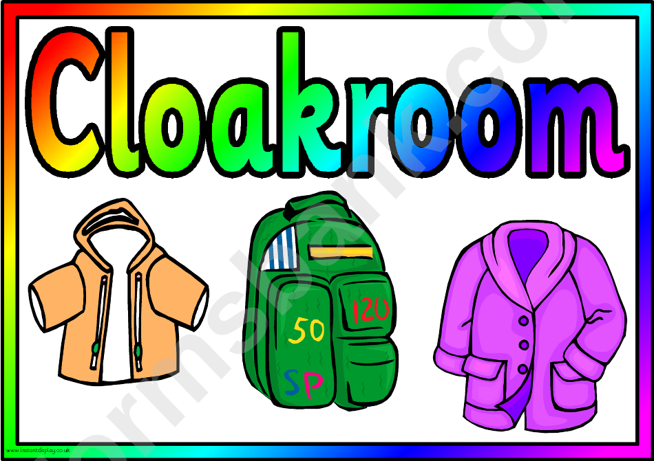 Classroom Area Signs Template