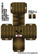 Minecraft Large Asfjerome Character Template Printable pdf