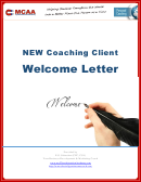 New Client Welcome Letter Sample