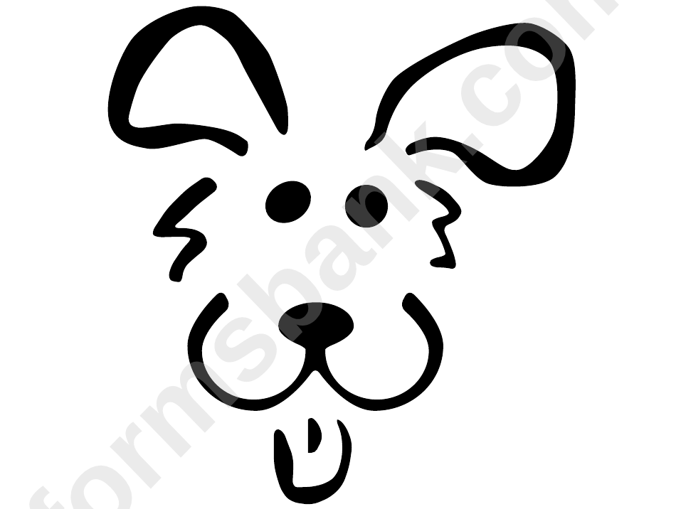 Dog Stencil Template