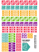 Planner Stickers Templates