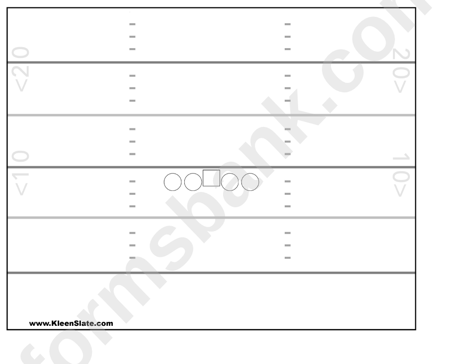 Football Play Sheet Template printable pdf download