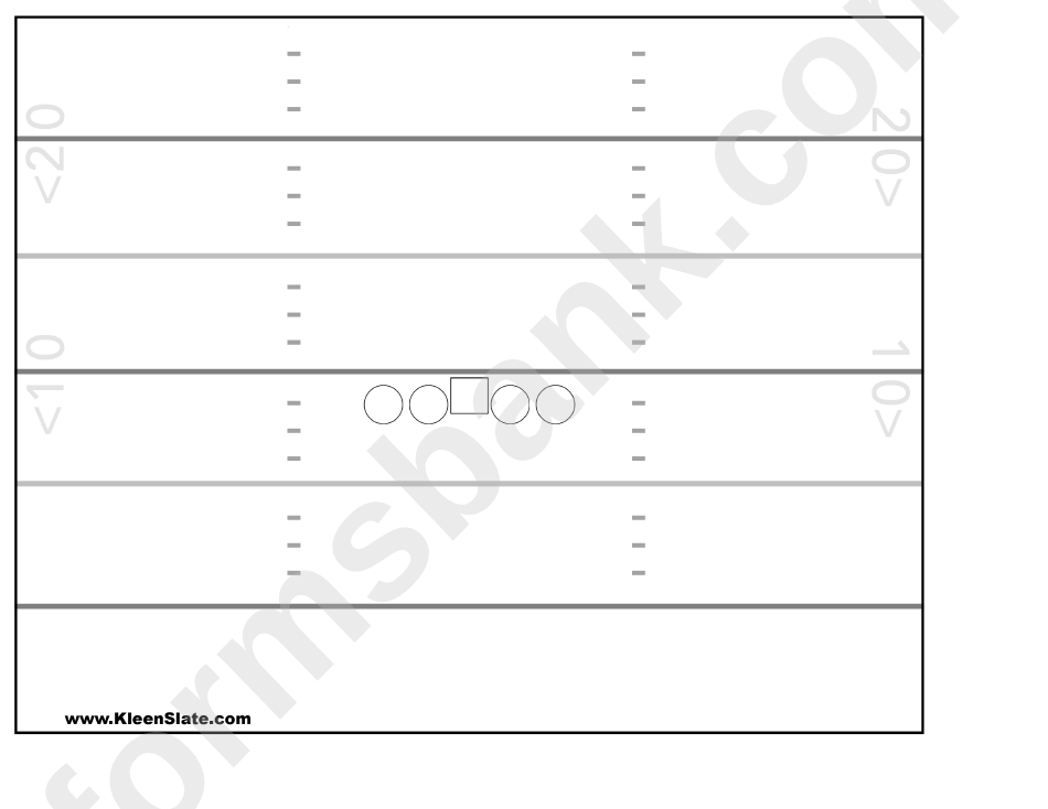 Football Field Play Template