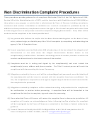 Discrimination Complaint Form Printable pdf