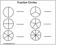 Blank Fraction Circles Template
