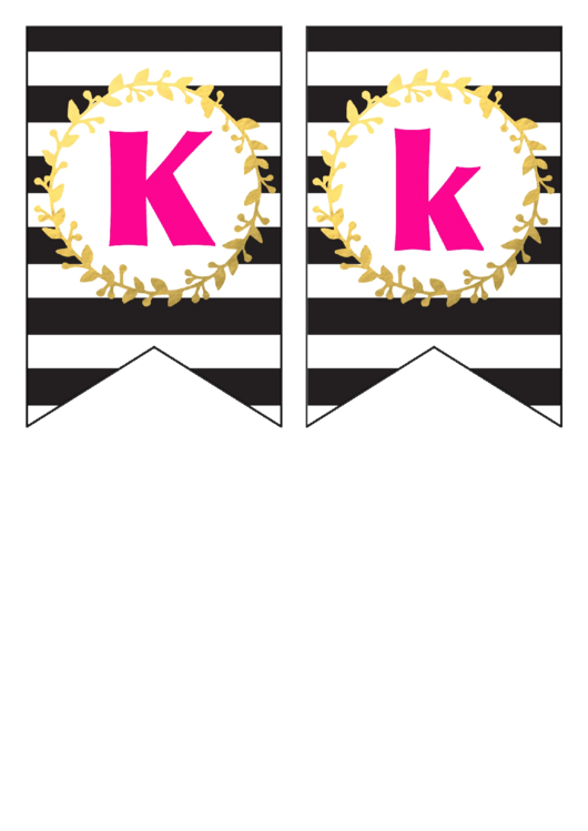 Kk Pennant Banner Template Printable pdf