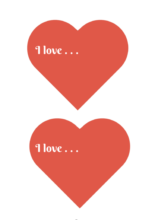 Valentine Heart Template Printable pdf
