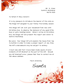 North Pole Santa's Letter Template
