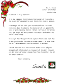 Santa North Pole Letter Template