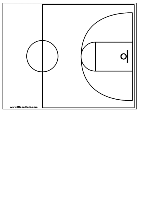 Basketball Half Court Printable