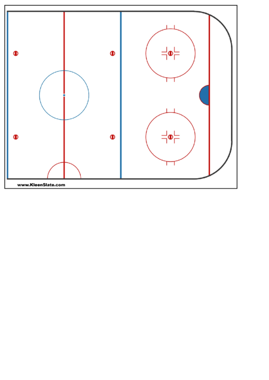 Half Court Hockey Template