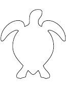 Sea Turtle Pattern Template