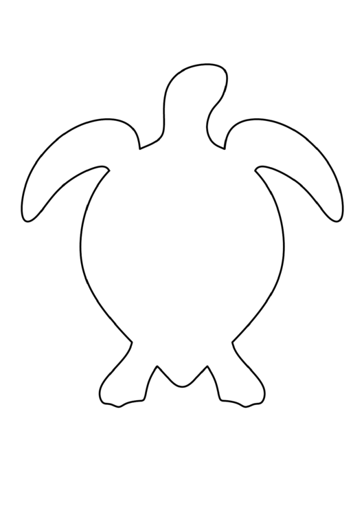 Sea Turtle Pattern Template Printable pdf