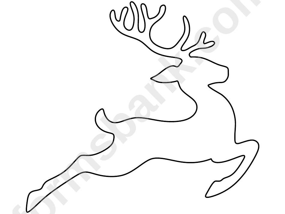 Running Reindeer Pattern Template Printable Pdf Download Running Reindeer Pattern Template Printable Pdf Download