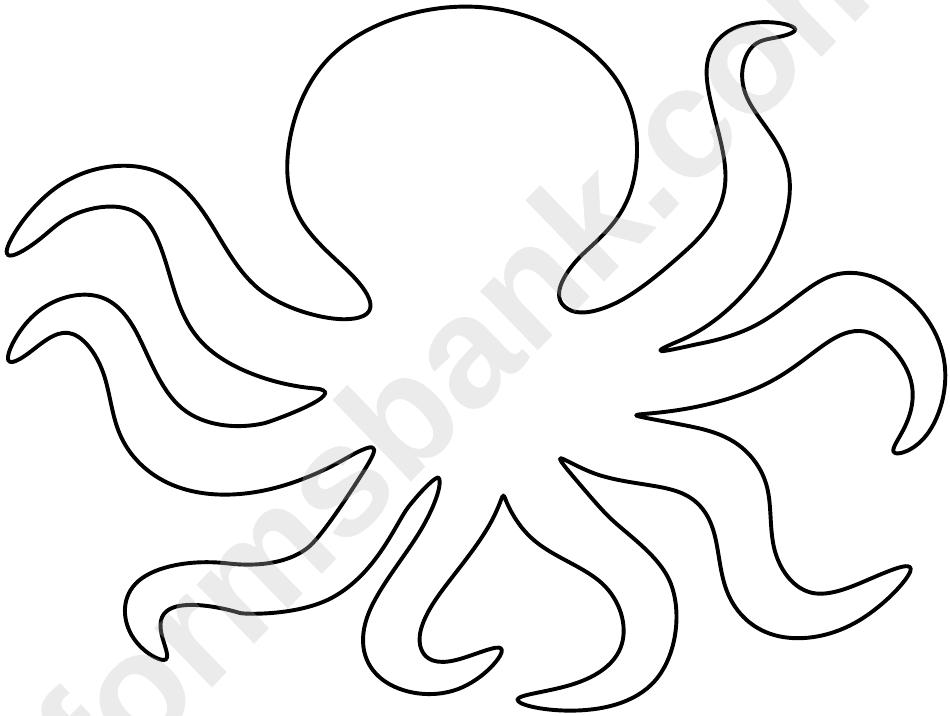 octopus tentacles template
