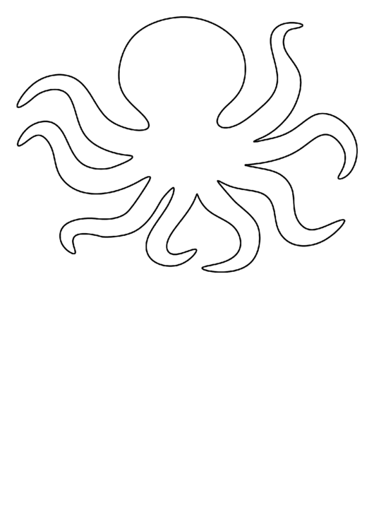 Octopus Pattern Template printable pdf download