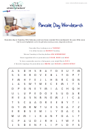 Pancake Day Wordsearch Template