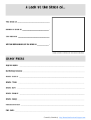 A Look At The State Worksheet Template