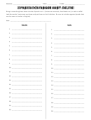 Spanish Cheat Sheet Printable pdf