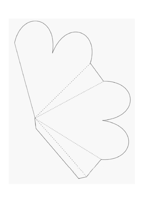 Heart Gift Box Template Printable pdf