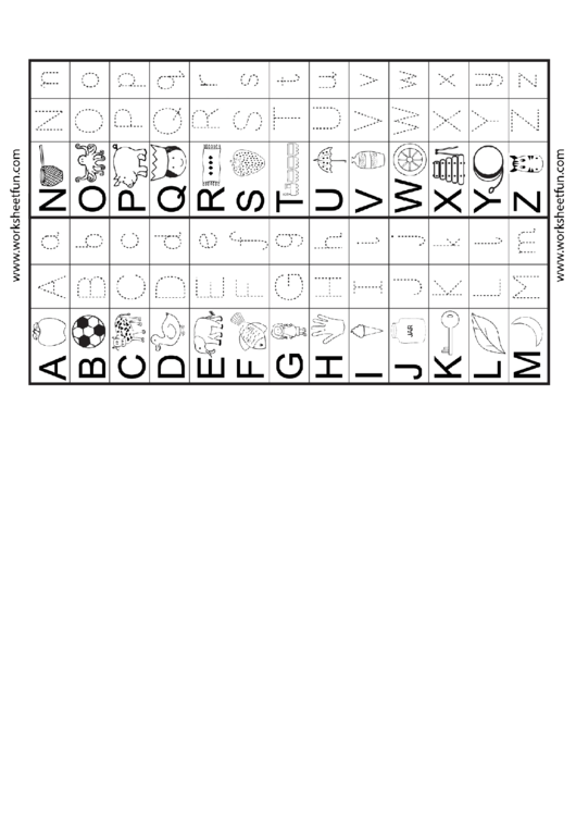 Alphabet Practice Sheet Printable pdf