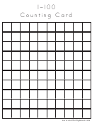 Blank 1-100 Counting Card Template