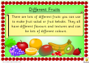 Fruits And Benefits Classroom Poster Template