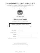 Arizona Property Tax Form - Airline Companies - 2014