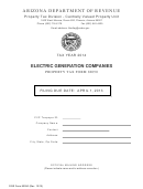 Property Tax Form 82050 - Electric Generation Companies - 2014