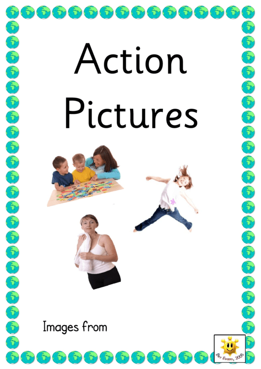 Actions Poster Sheets - With Pictures Printable pdf