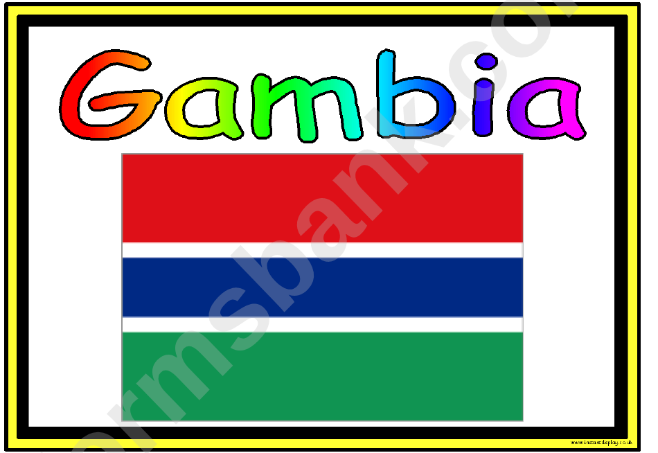 Flags Of Africa In Alphabetical Order Classroom Poster Template