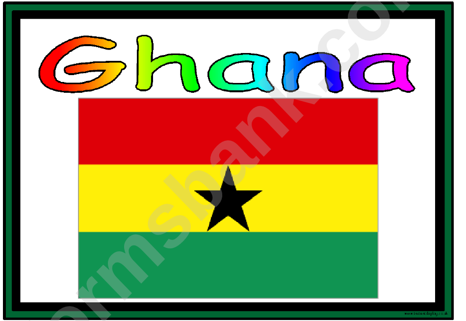 Flags Of Africa In Alphabetical Order Classroom Poster Template