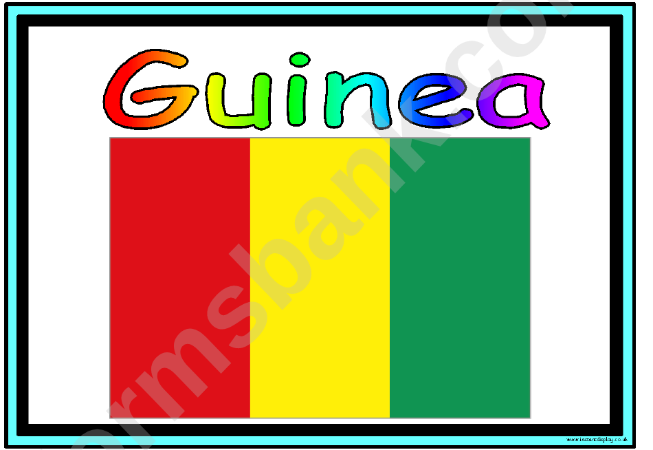 Flags Of Africa In Alphabetical Order Classroom Poster Template