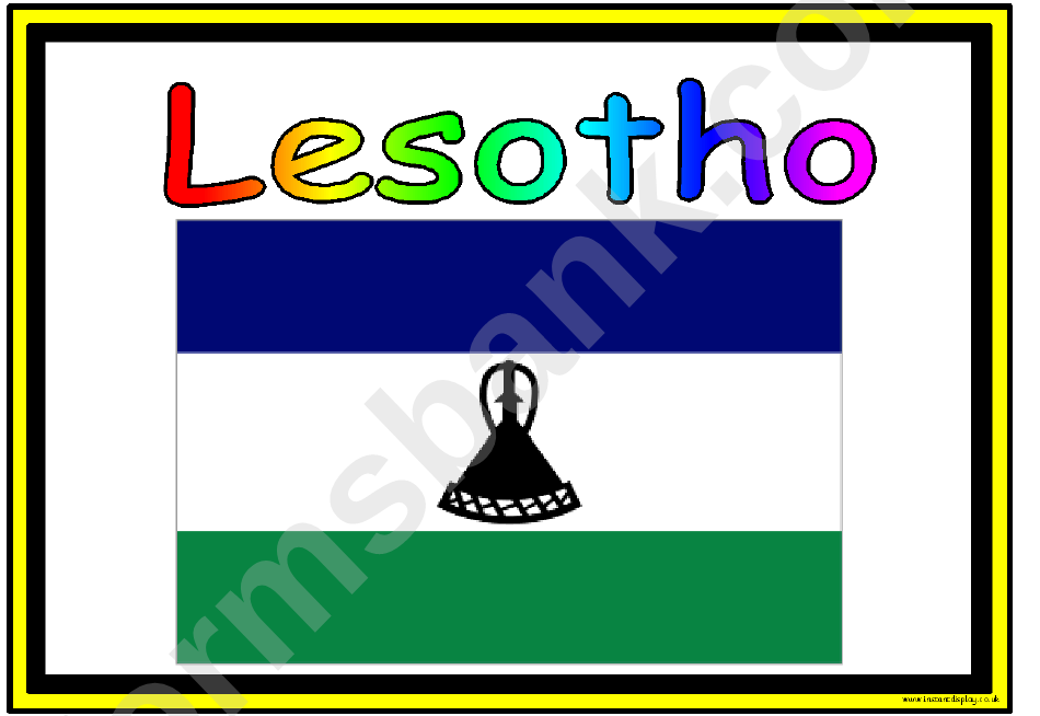 Flags Of Africa In Alphabetical Order Classroom Poster Template