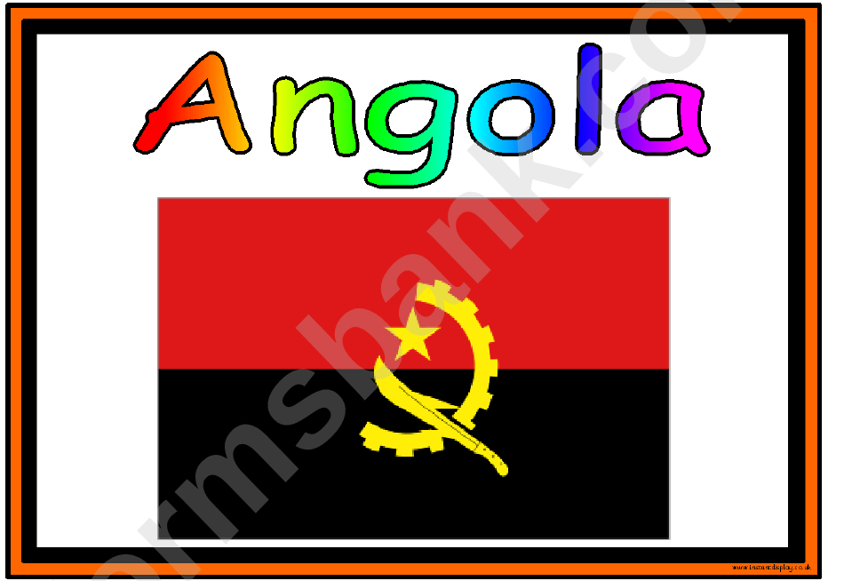 Flags Of Africa In Alphabetical Order Classroom Poster Template