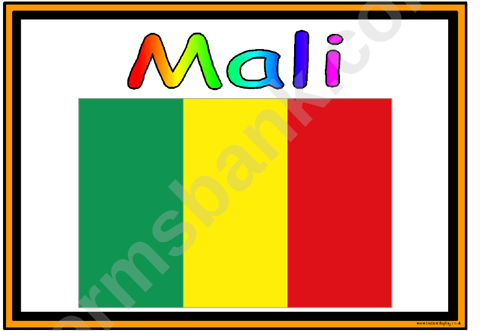 Flags Of Africa In Alphabetical Order Classroom Poster Template