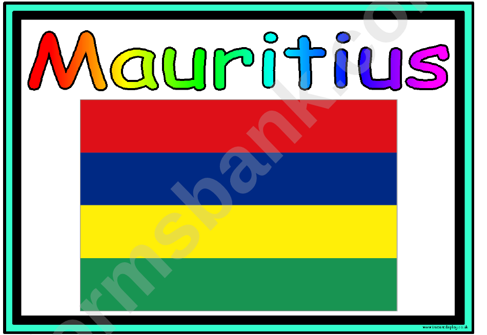 Flags Of Africa In Alphabetical Order Classroom Poster Template