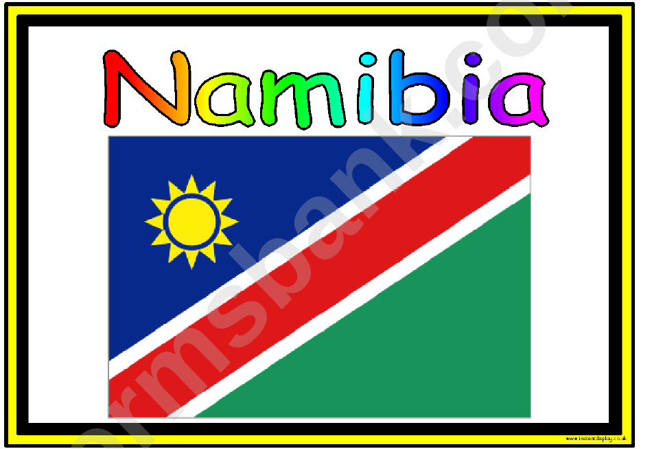 Flags Of Africa In Alphabetical Order Classroom Poster Template