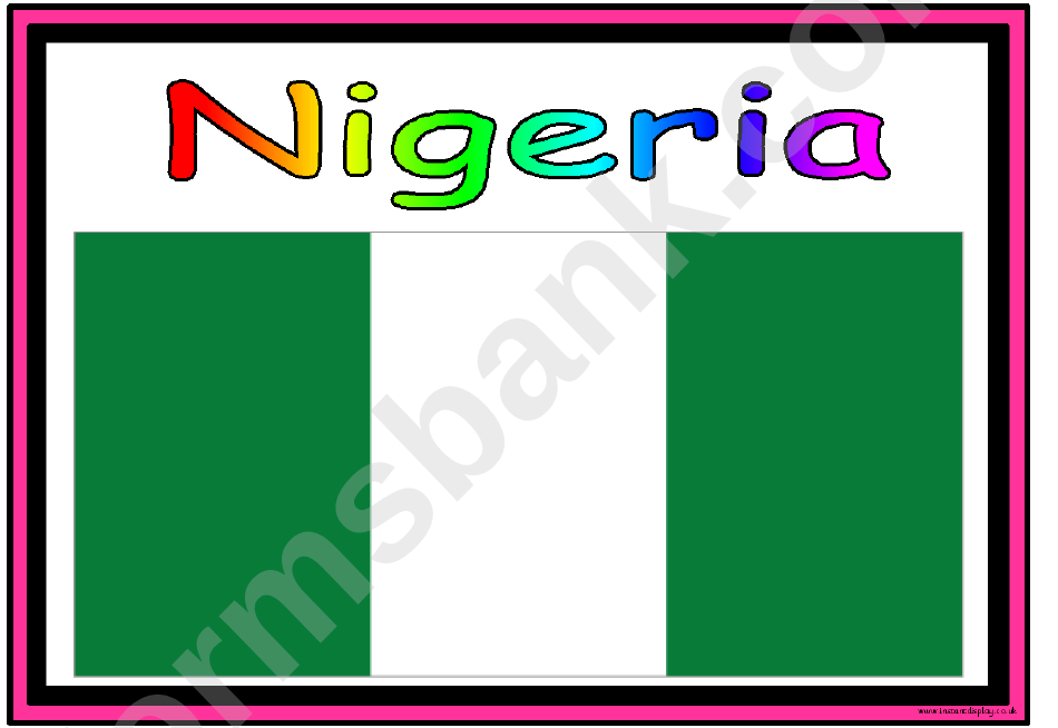 Flags Of Africa In Alphabetical Order Classroom Poster Template