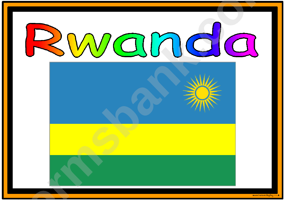 Flags Of Africa In Alphabetical Order Classroom Poster Template