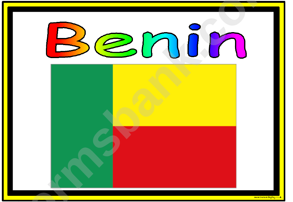 Flags Of Africa In Alphabetical Order Classroom Poster Template