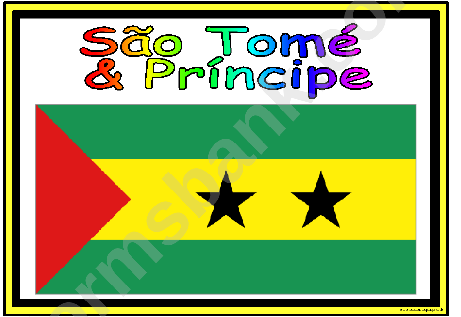 Flags Of Africa In Alphabetical Order Classroom Poster Template