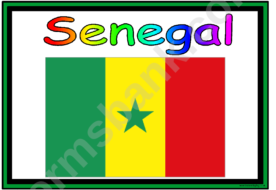 Flags Of Africa In Alphabetical Order Classroom Poster Template