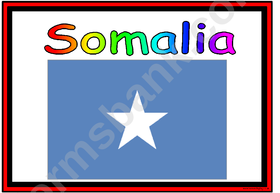 Flags Of Africa In Alphabetical Order Classroom Poster Template