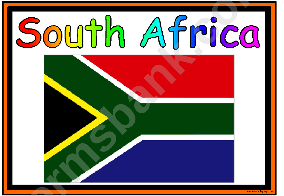 Flags Of Africa In Alphabetical Order Classroom Poster Template