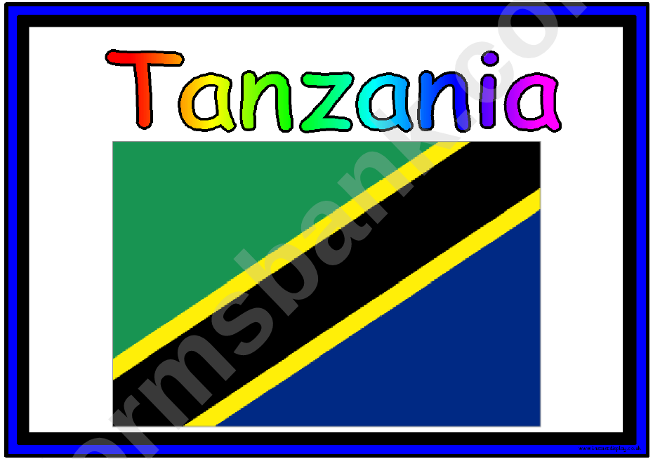 Flags Of Africa In Alphabetical Order Classroom Poster Template