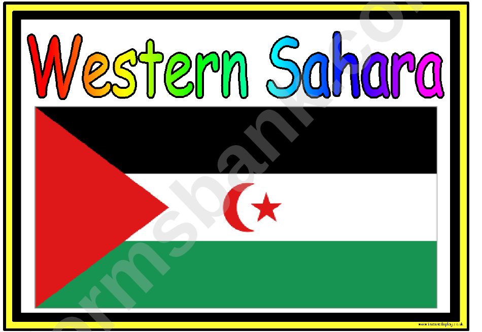 Flags Of Africa In Alphabetical Order Classroom Poster Template