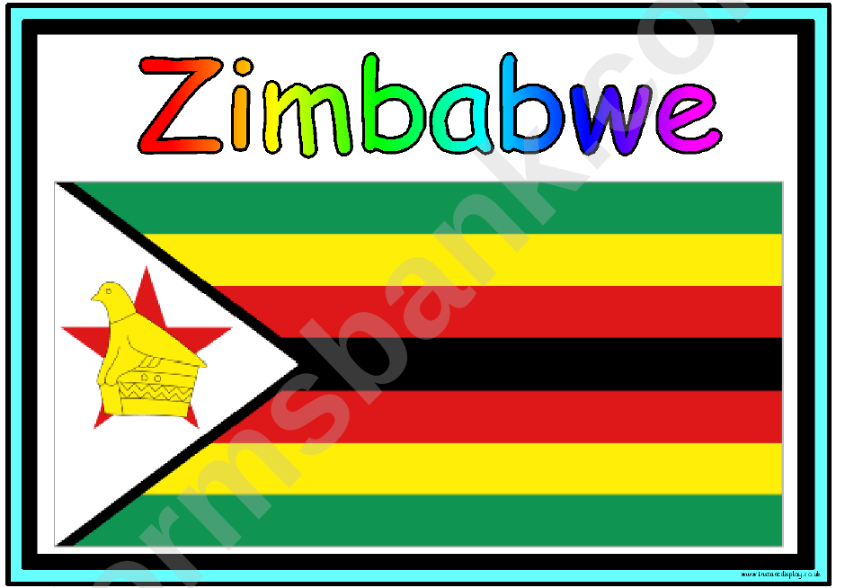 Flags Of Africa In Alphabetical Order Classroom Poster Template