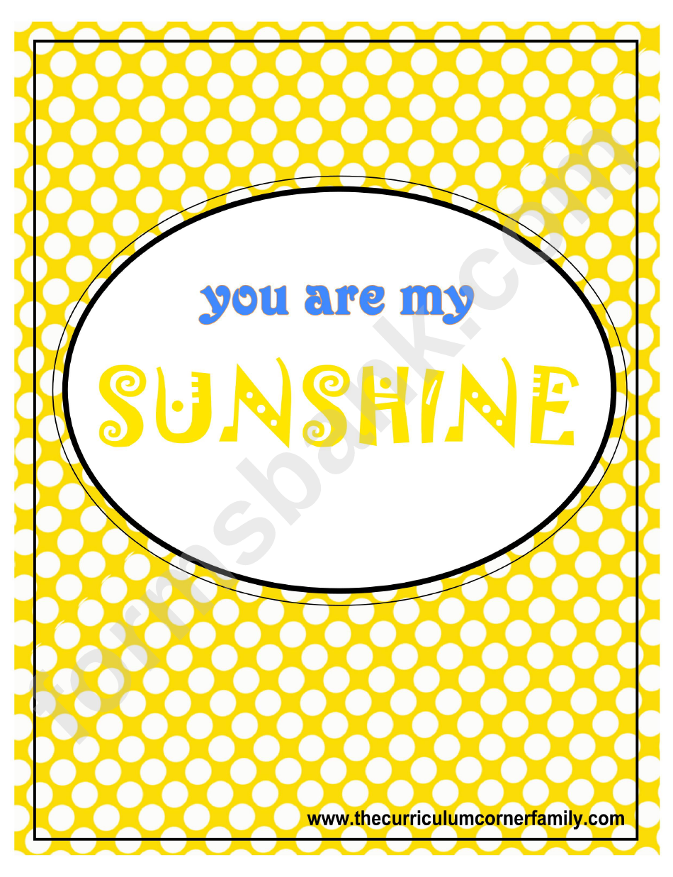 Motivational Poster For Kids Template - Sunshine