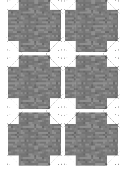 Stone Minecraft Block Template Printable pdf